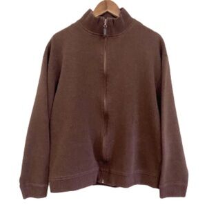 Turnbury 100% Cotton Zip Up Long Sleeve Sweater